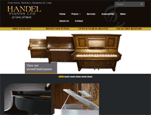 Tablet Screenshot of handelpianos.co.uk